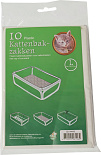 Kattenbakzakken L 10 st wit