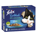 Felix Dubbel Zo Lekker Vis Selectie in gelei 12 x 85 gr