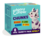 Edgard & Cooper kattenvoer Multipack Chunks 8 x 85 gr