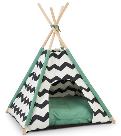 Beeztees tipi Kioni zwart/wit/groen