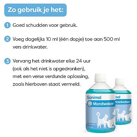 Sanimal Mondwater 500 ml