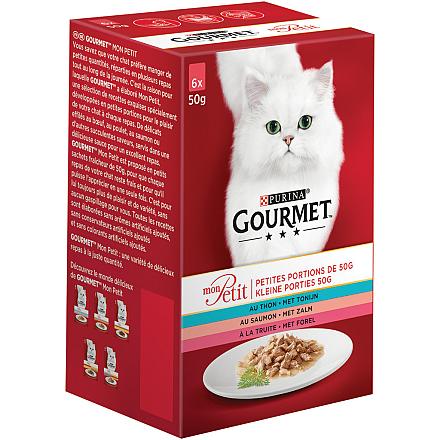 Gourmet kattenvoer Mon Petit vis 6 x 50 gr