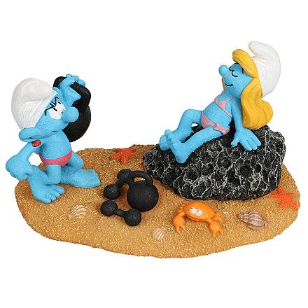 Smurfs Aqua D'ella Smurfen Strand Smurfin & Potige Smurf