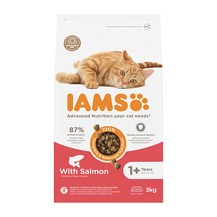 IAMS Kattenvoer Adult Zalm 3 kg